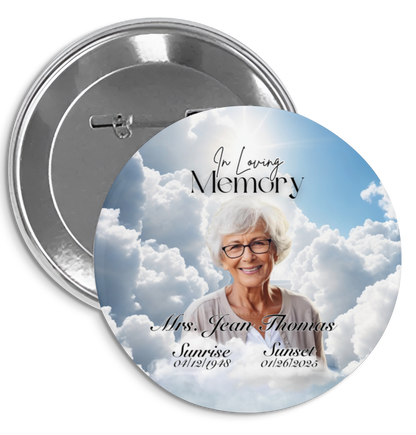 Personalized Memorial Button