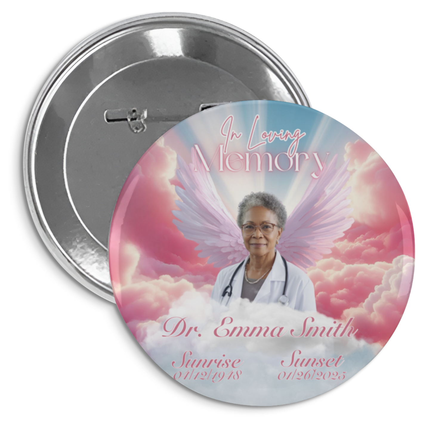 Personalized Memorial Button