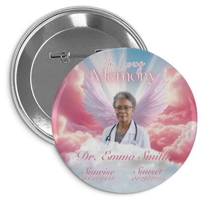 Personalized Memorial Button