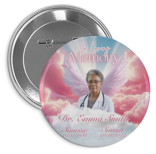 Personalized Memorial Button