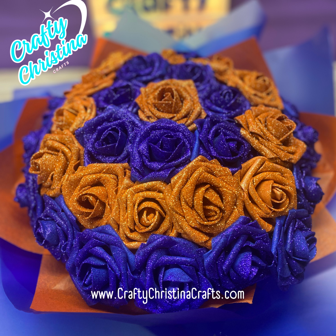 Graduation Glitter Rose Boquet