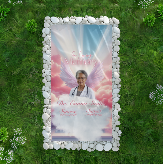 Personalized Grave Blanket