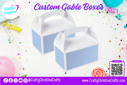 Custom Gable Treat Boxes – 100% Personalized for Any Theme! 🎁🎨✨