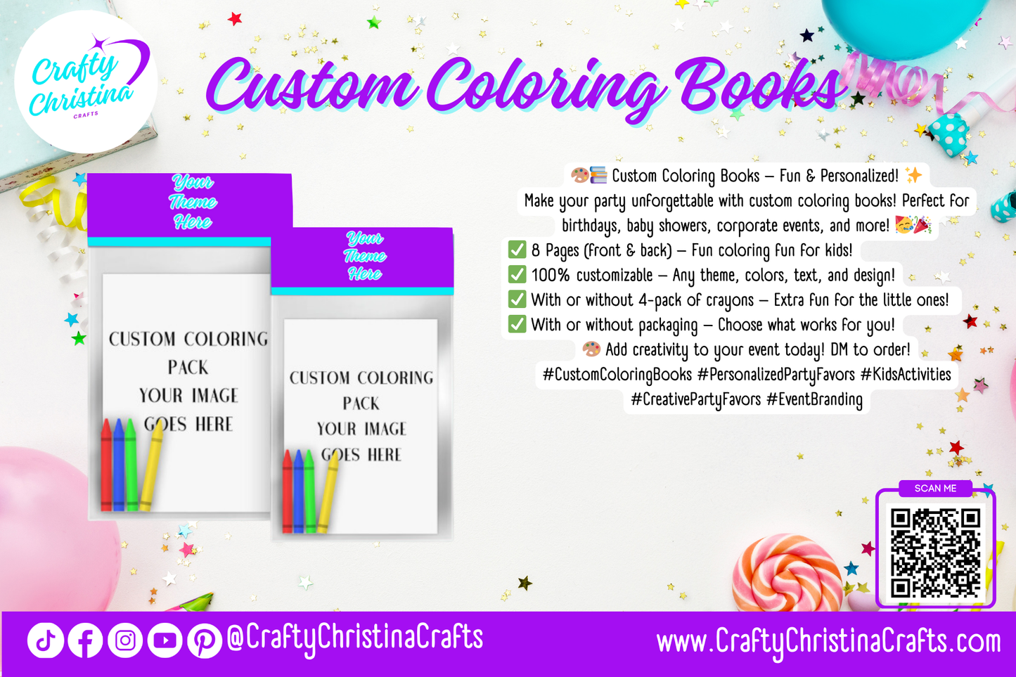 Custom Coloring Books – Personalized for Any Event! 🎨📚