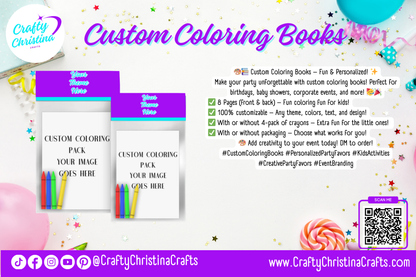 Custom Coloring Books – Personalized for Any Event! 🎨📚