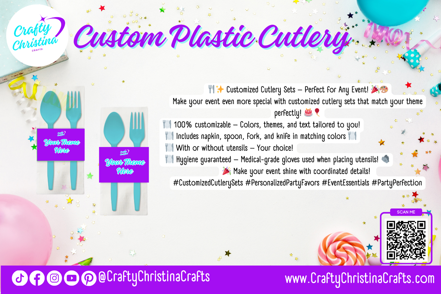 Customized Cutlery Sets – Perfectly Personalized for Your Event! 🍴🎉