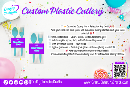 Customized Cutlery Sets – Perfectly Personalized for Your Event! 🍴🎉