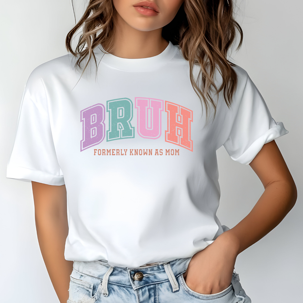 "Bruh, Formerly Known as Mom" T-Shirt – Because Motherhood is a Whole Mood 🤦‍♀️😂