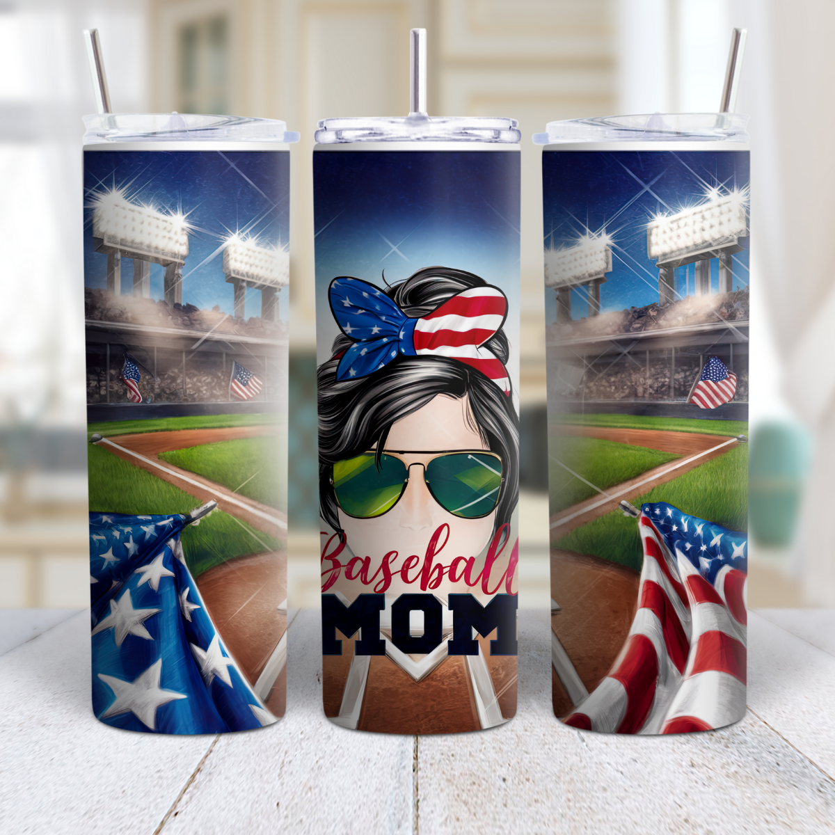 Baseball Mom 20oz Stainless Steel Tumbler ⚾💙