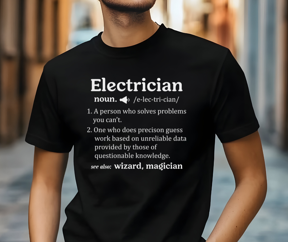 Funny Electrician Definition T-Shirt