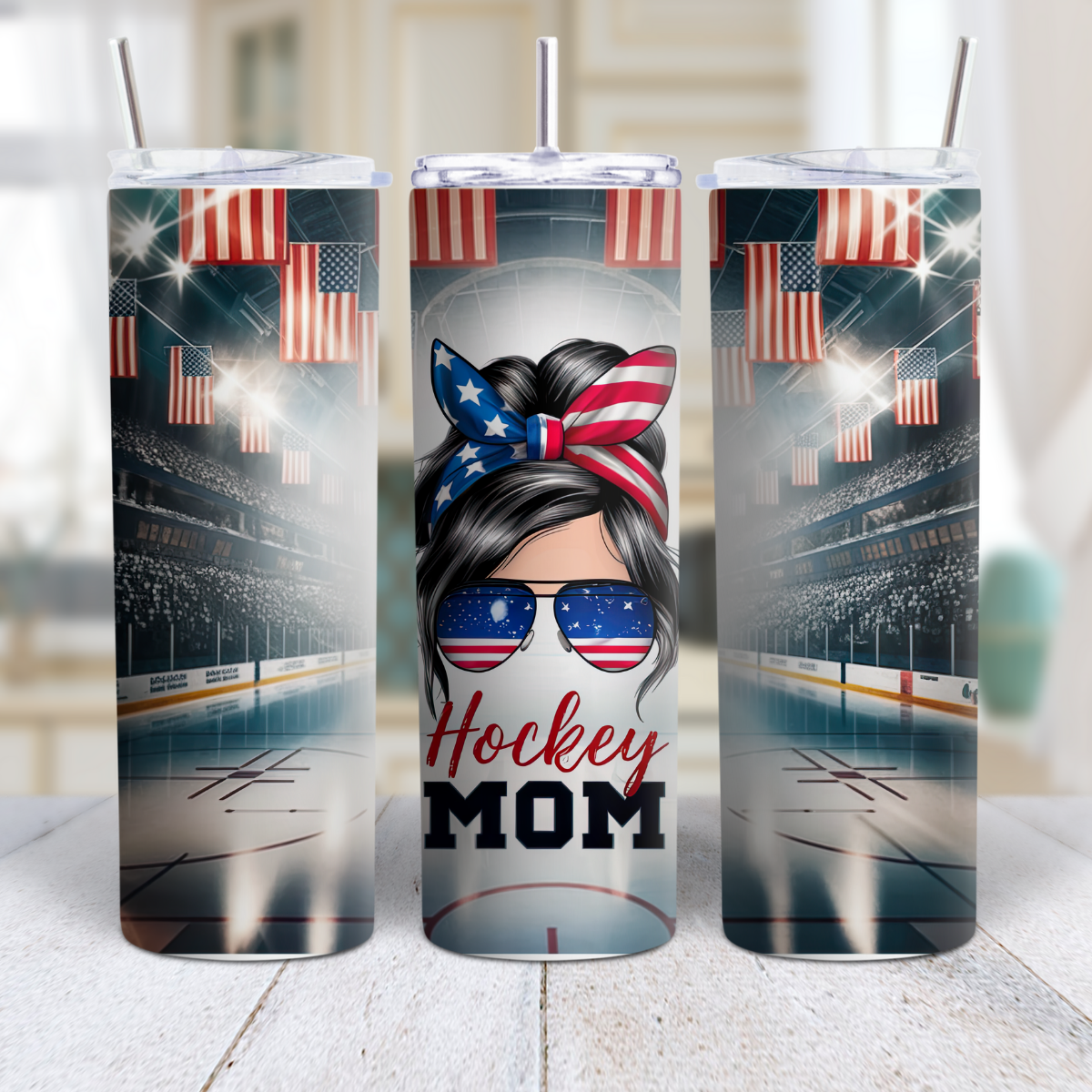 Hockey Mom Tumbler – Fueled by Ice and Love 🏒💙