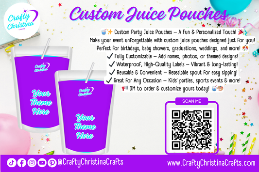 Custom Party/Event Juice Pouches