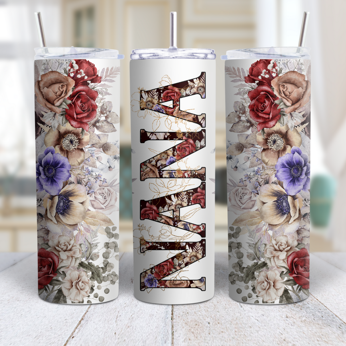 Personalized Mother’s Day & Grandma (GiGi, MeMe, MiMi, Nanny, Granny) 20oz Stainless Steel Tumbler 💖✨