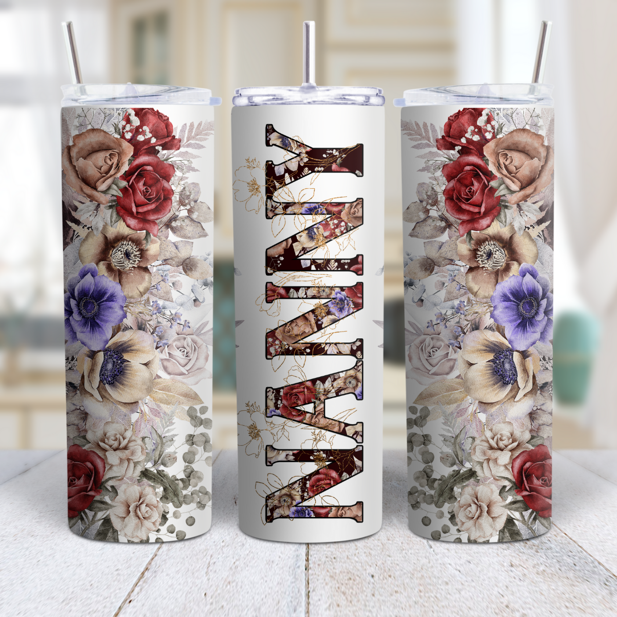 Personalized Mother’s Day & Grandma (GiGi, MeMe, MiMi, Nanny, Granny) 20oz Stainless Steel Tumbler 💖✨