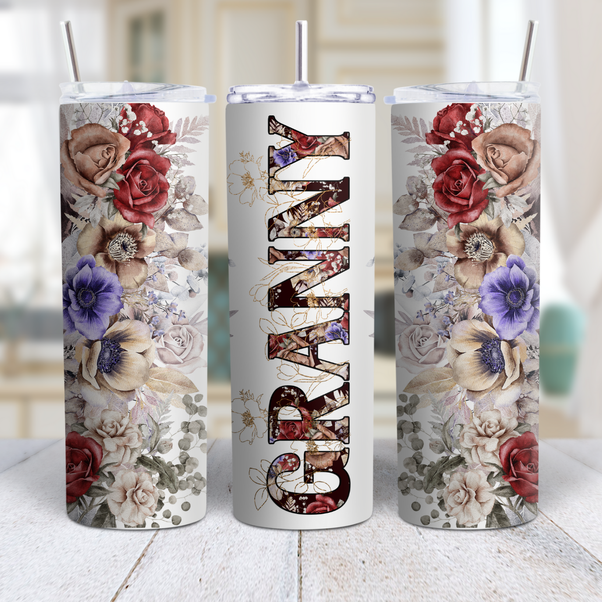 Personalized Mother’s Day & Grandma (GiGi, MeMe, MiMi, Nanny, Granny) 20oz Stainless Steel Tumbler 💖✨