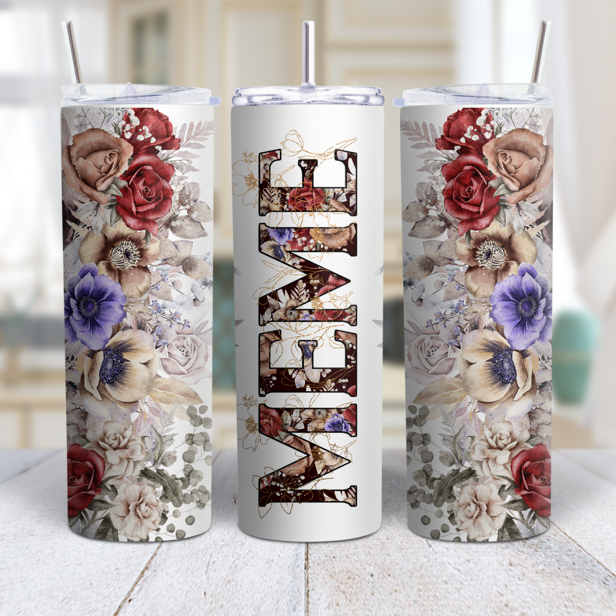 Personalized Mother’s Day & Grandma (GiGi, MeMe, MiMi, Nanny, Granny) 20oz Stainless Steel Tumbler 💖✨