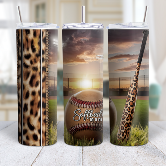 Softball Mom Tumbler – Cheers to the Game and the Team! 🥎💖