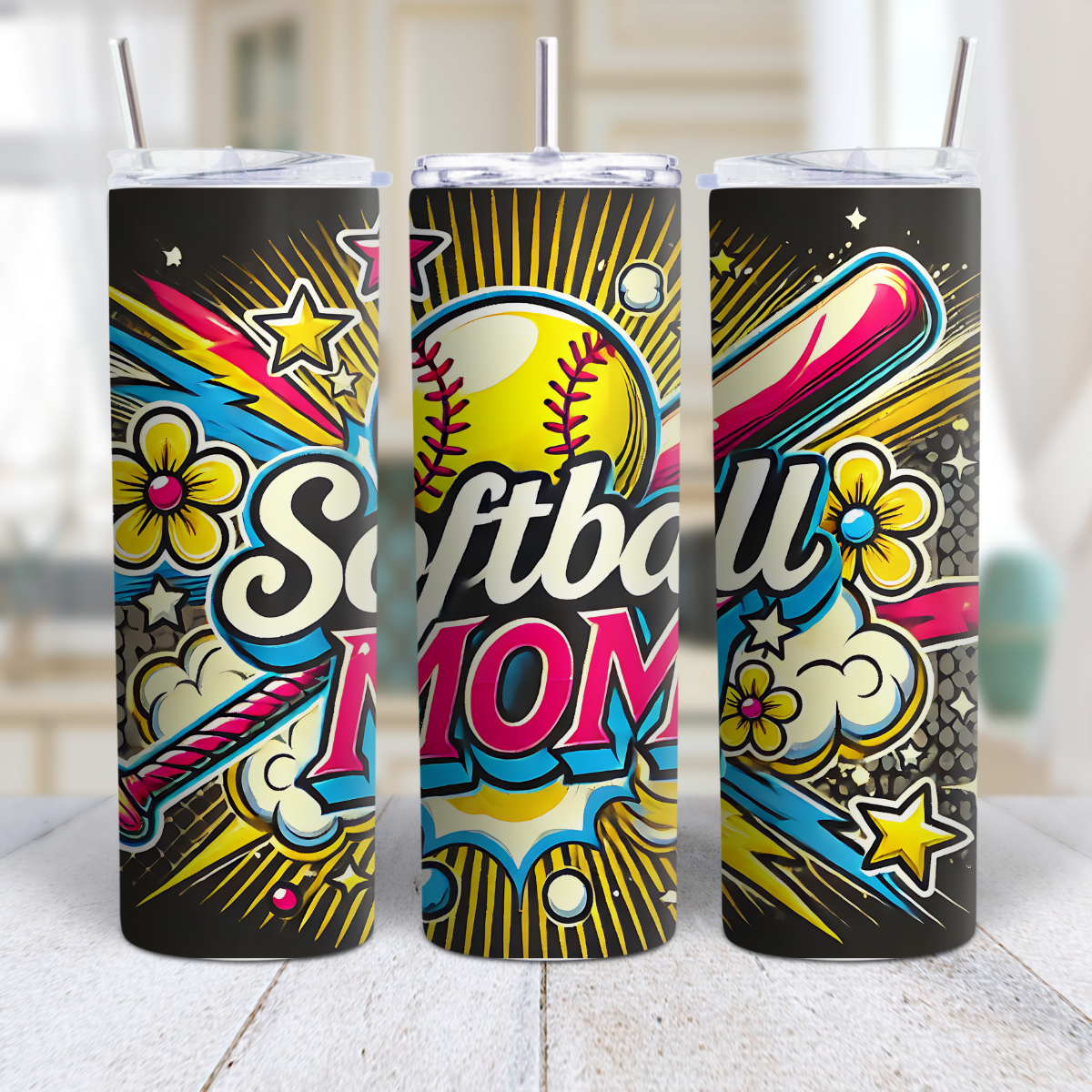 Softball Mom Tumbler – Cheers to the Game and the Team! 🥎💖