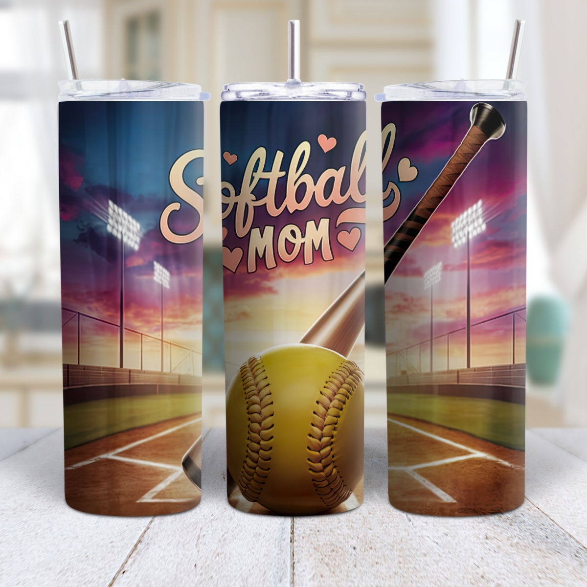 Softball Mom Tumbler – Cheers to the Game and the Team! 🥎💖