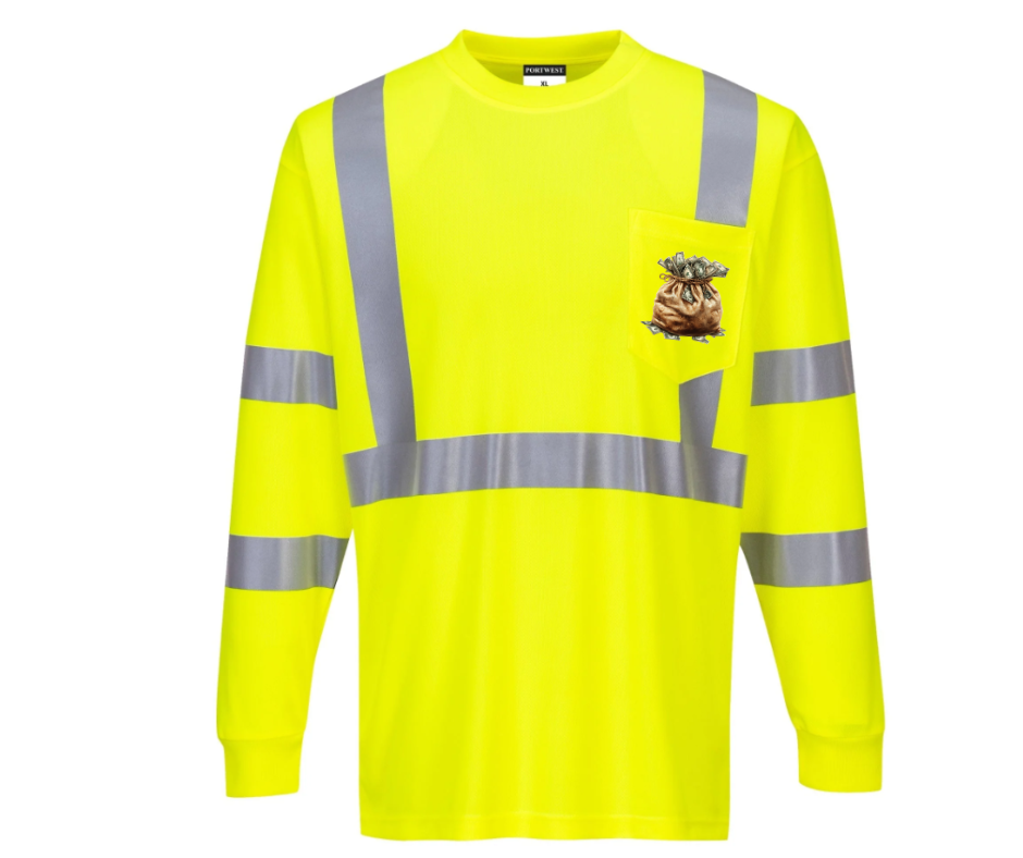 Here for the Greenery, Not the Scenery High-Visibility Work Shirt